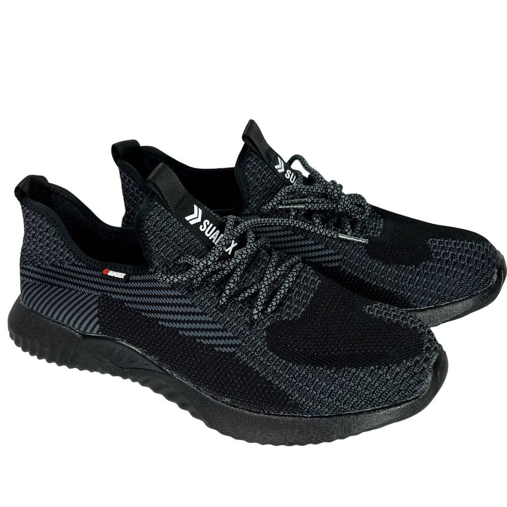 SUADEX Steel Toe Work Shoes Unisex Men's 10.5 Women's 12 Lightweight Black